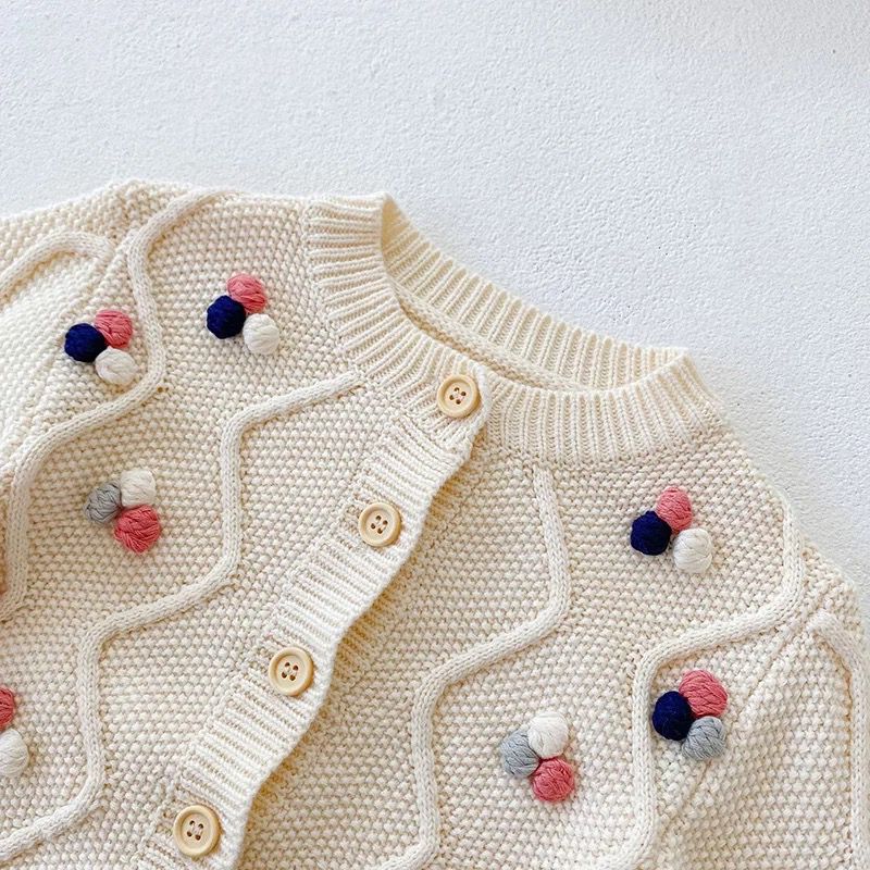 pompom cardigan