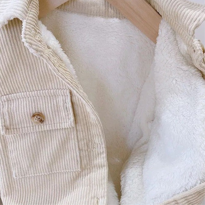 corduroy fluff jumpsuit